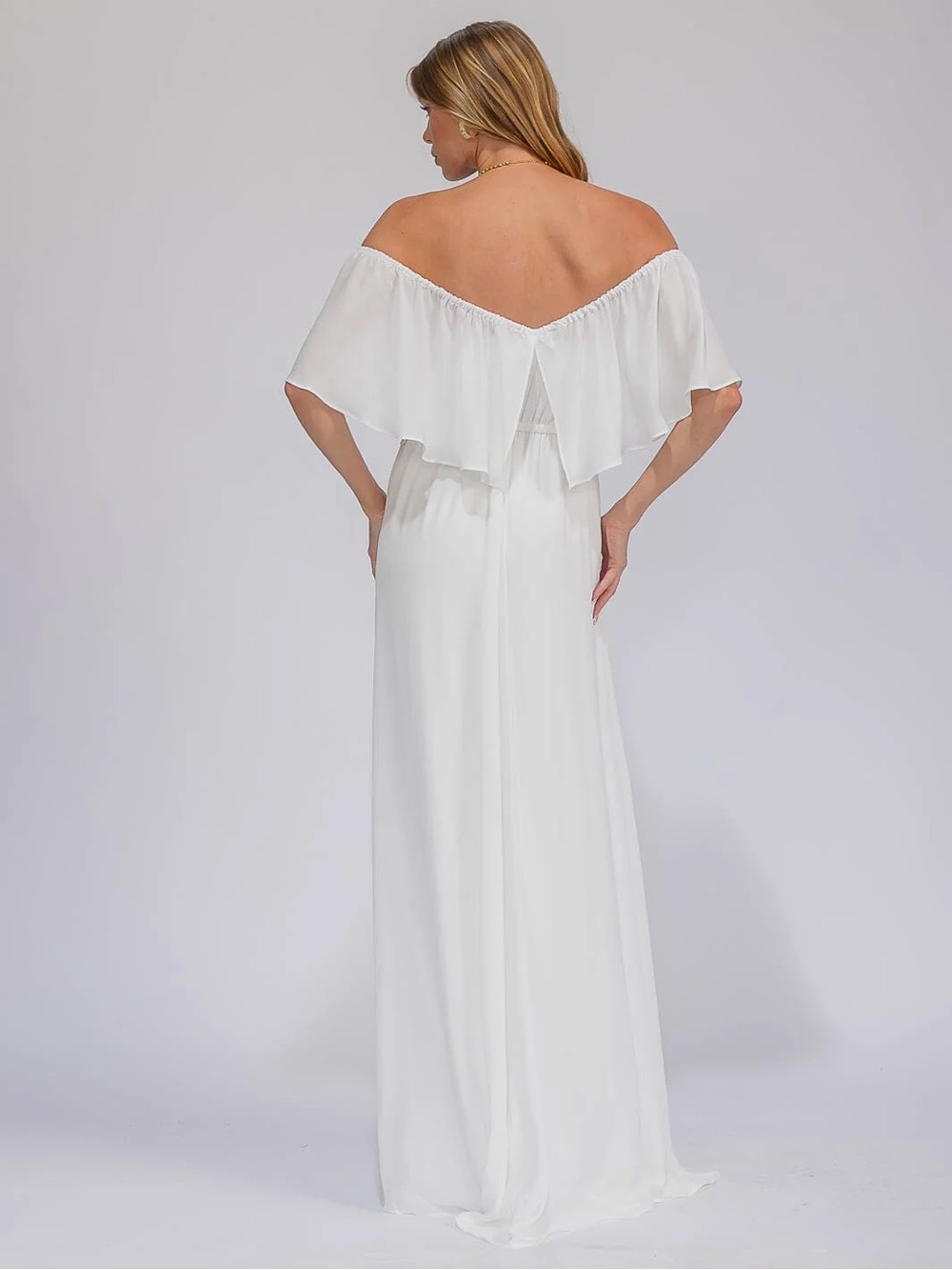 R.S.V.P. by Sugarlips | Canyon Lily Chiffon Maxi Gown Bohemian Bride Desert Boho - Picture 6 of 12